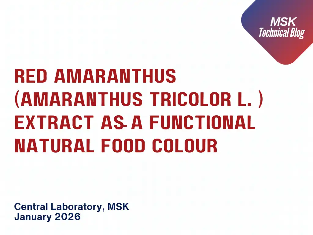 Red Amaranthus (Amaranthus Tricolor L. ) Extract as a Functional Natural Food Colour